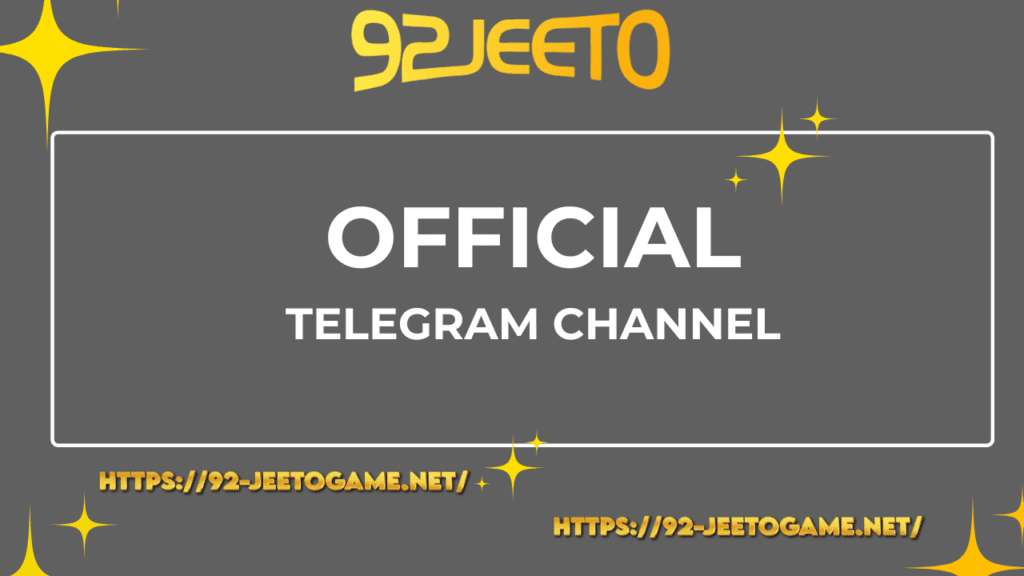 92 Jeeto Telegram Channel - Get exclusive updates, rewards, and promotions for online gaming enthusiasts